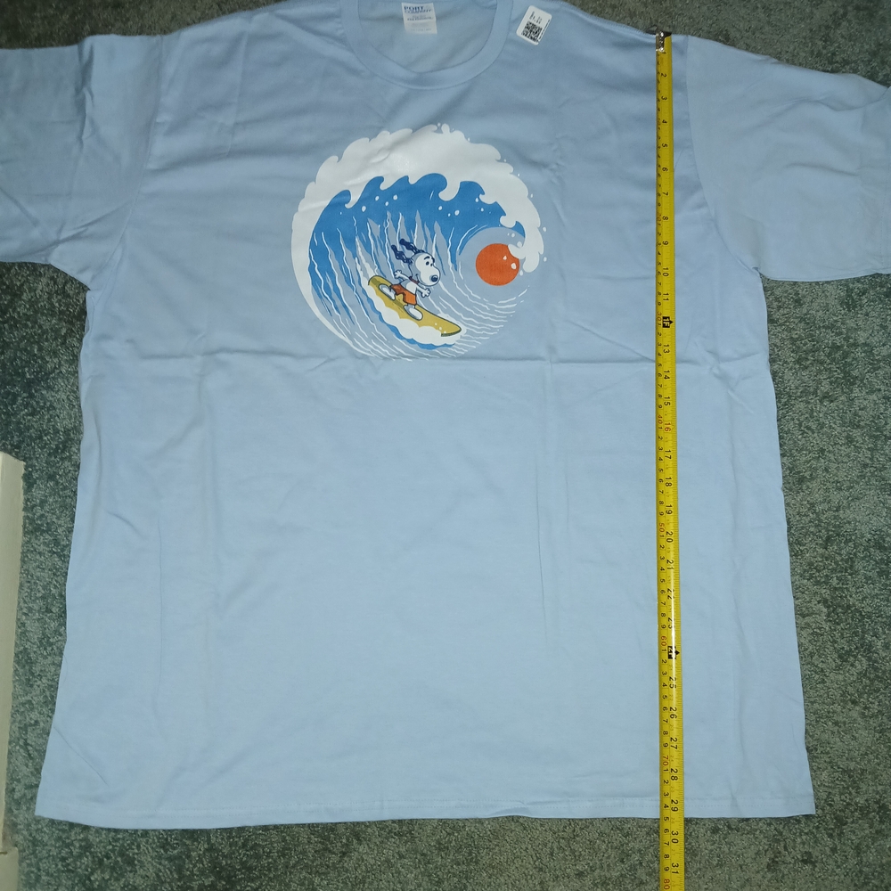 Snoopy Blue Surfing Graphic Tee NEW
